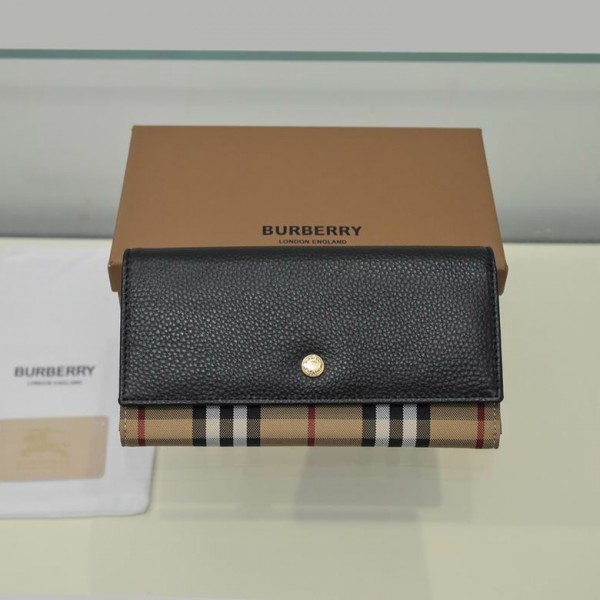 正規品 BURBERRY バーバリー 柄入り 高級レザーウォレット