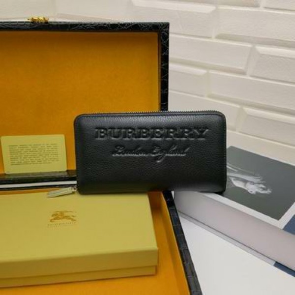 正規品 BURBERRY バーバリー 柄入り 高級レザーウォレット